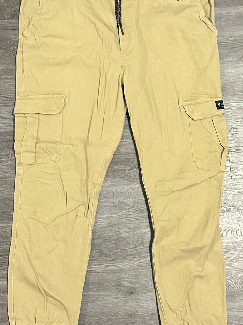 Guess Men's Cargo Jogger Pants in Tan